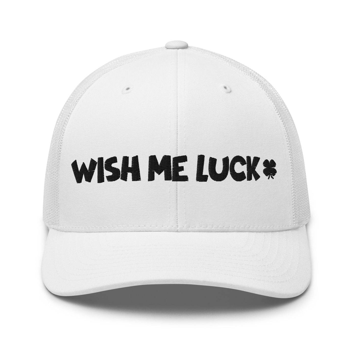 Wish Me Luck Clover Trucker Hat