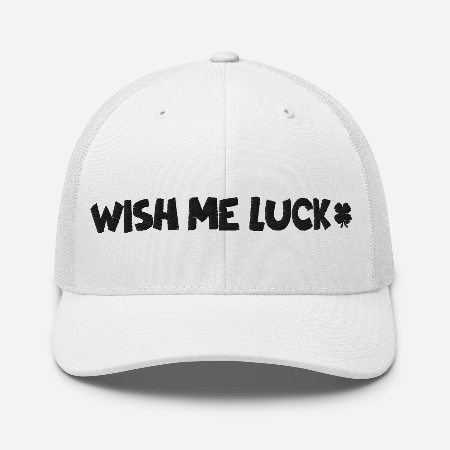 Wish Me Luck Clover Trucker Hat