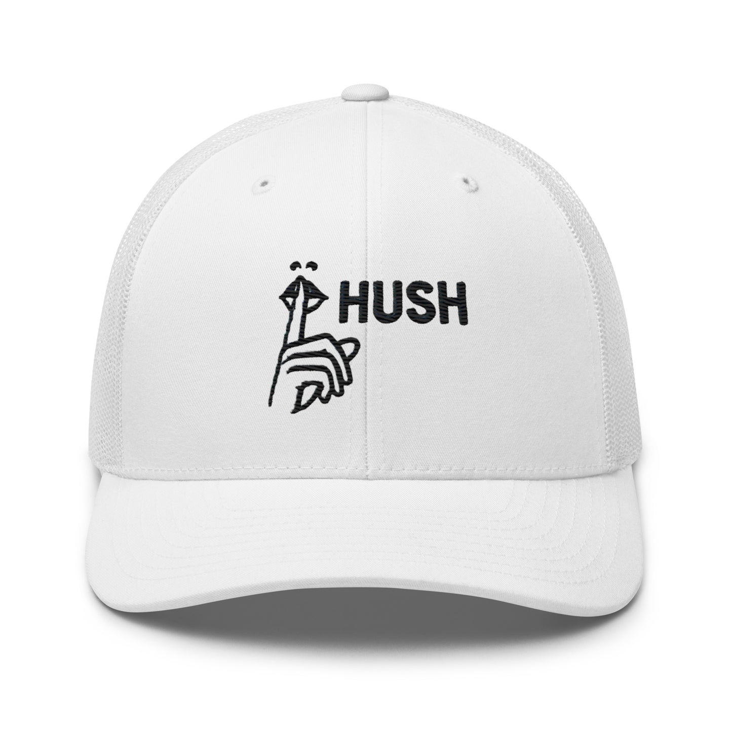 Hush Embroidered Trucker Cap – Comfortable Mesh Back Hat for Every Day Trending Hat