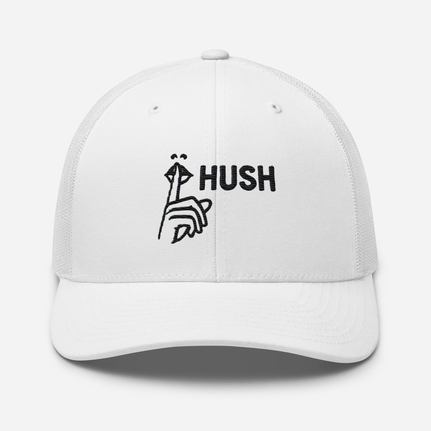 Hush Embroidered Trucker Cap – Comfortable Mesh Back Hat for Every Day Trending Hat