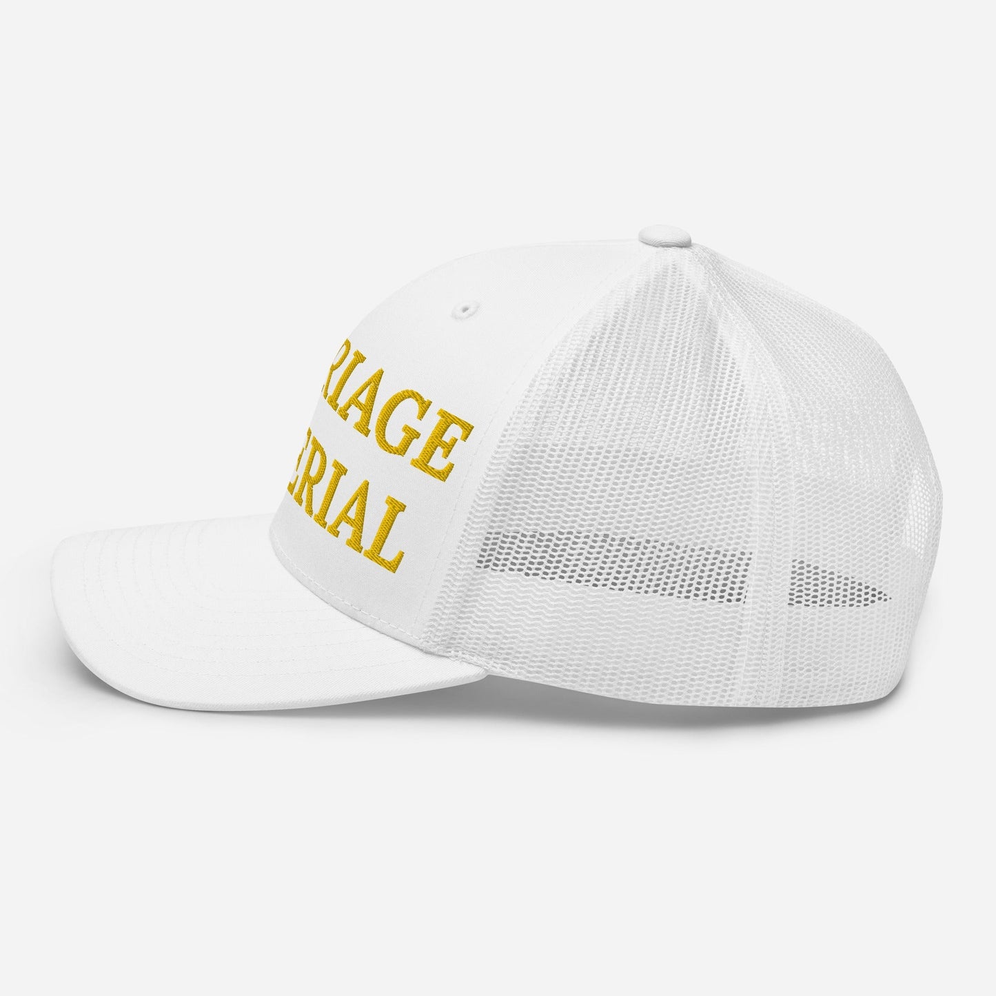 Marriage Material Embroidered Trucker Cap