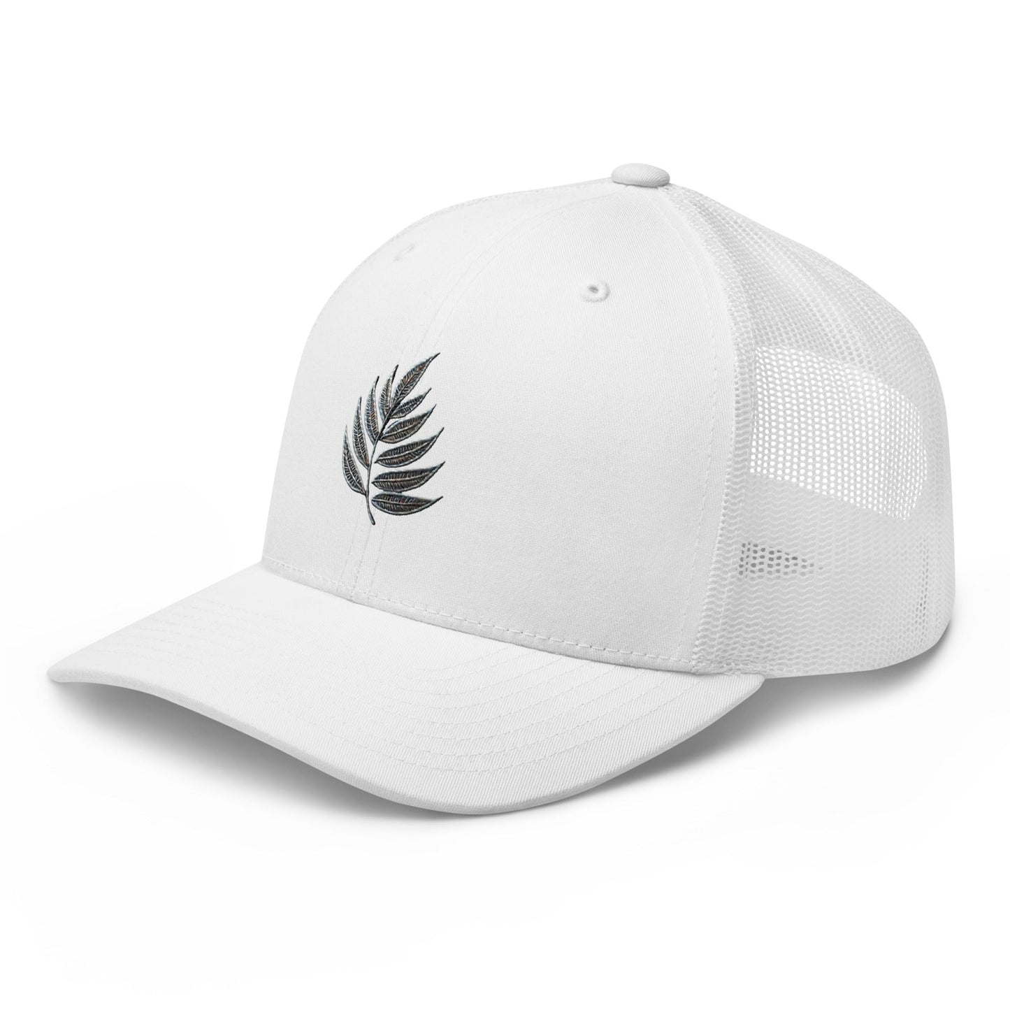 Nature Botanical Embroidered Leaf Trucker Cap: Comfortable & Classic Mesh Back Great Gift Idea