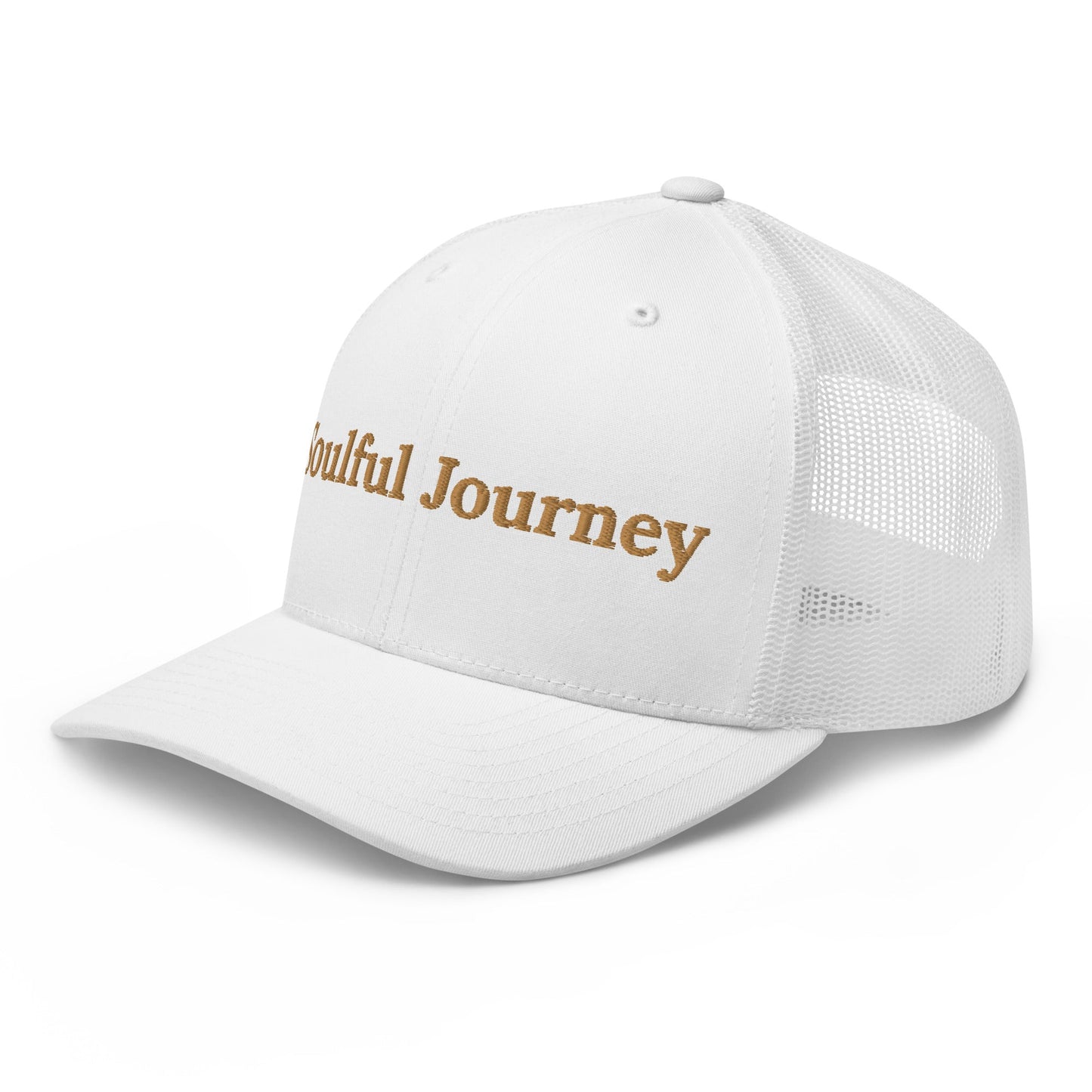 soulful journey embroidered trucker cap