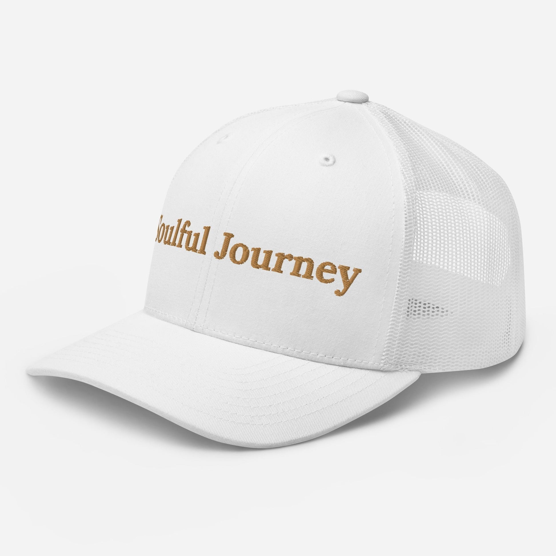 soulful journey embroidered trucker cap