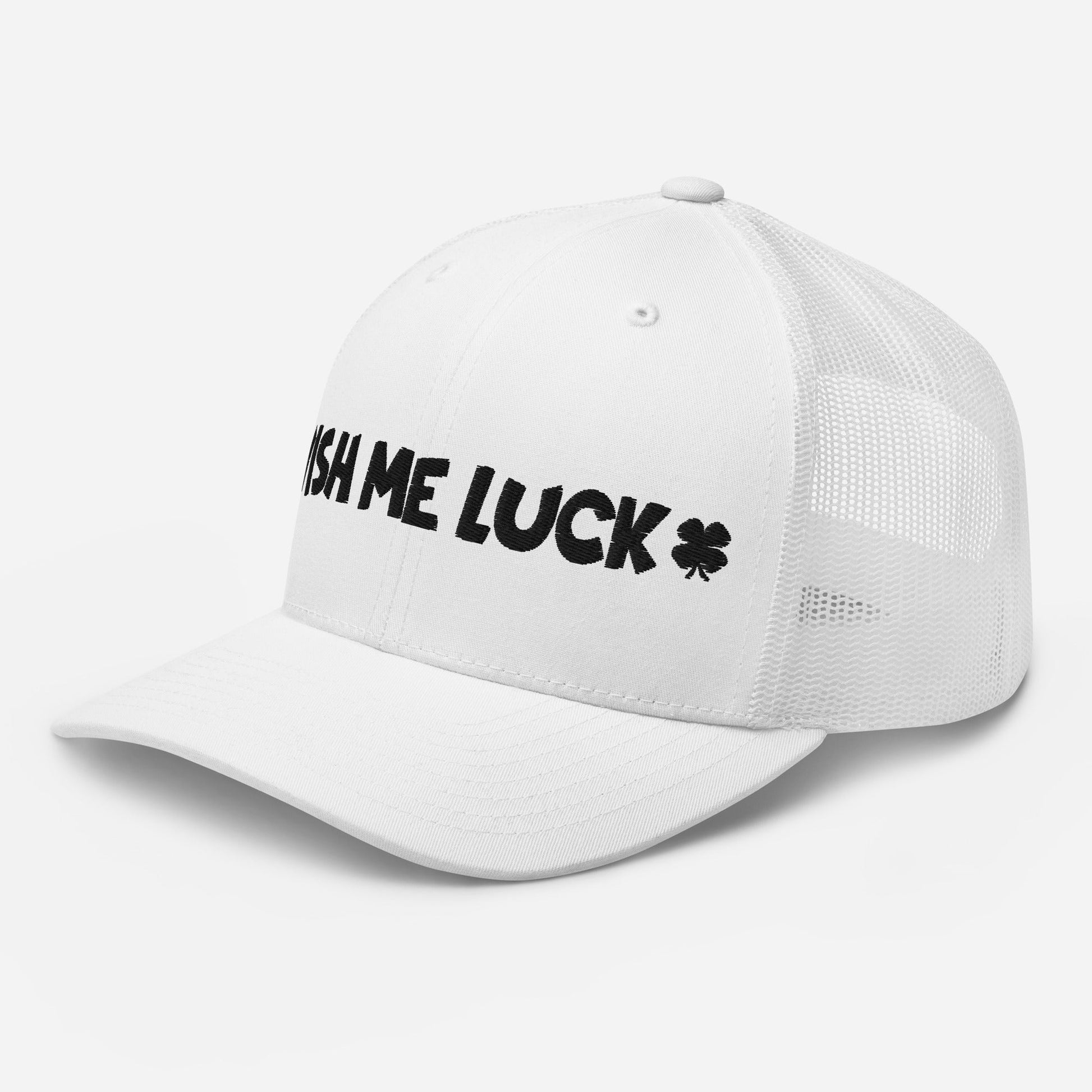 Wish Me Luck Clover Trucker Hat