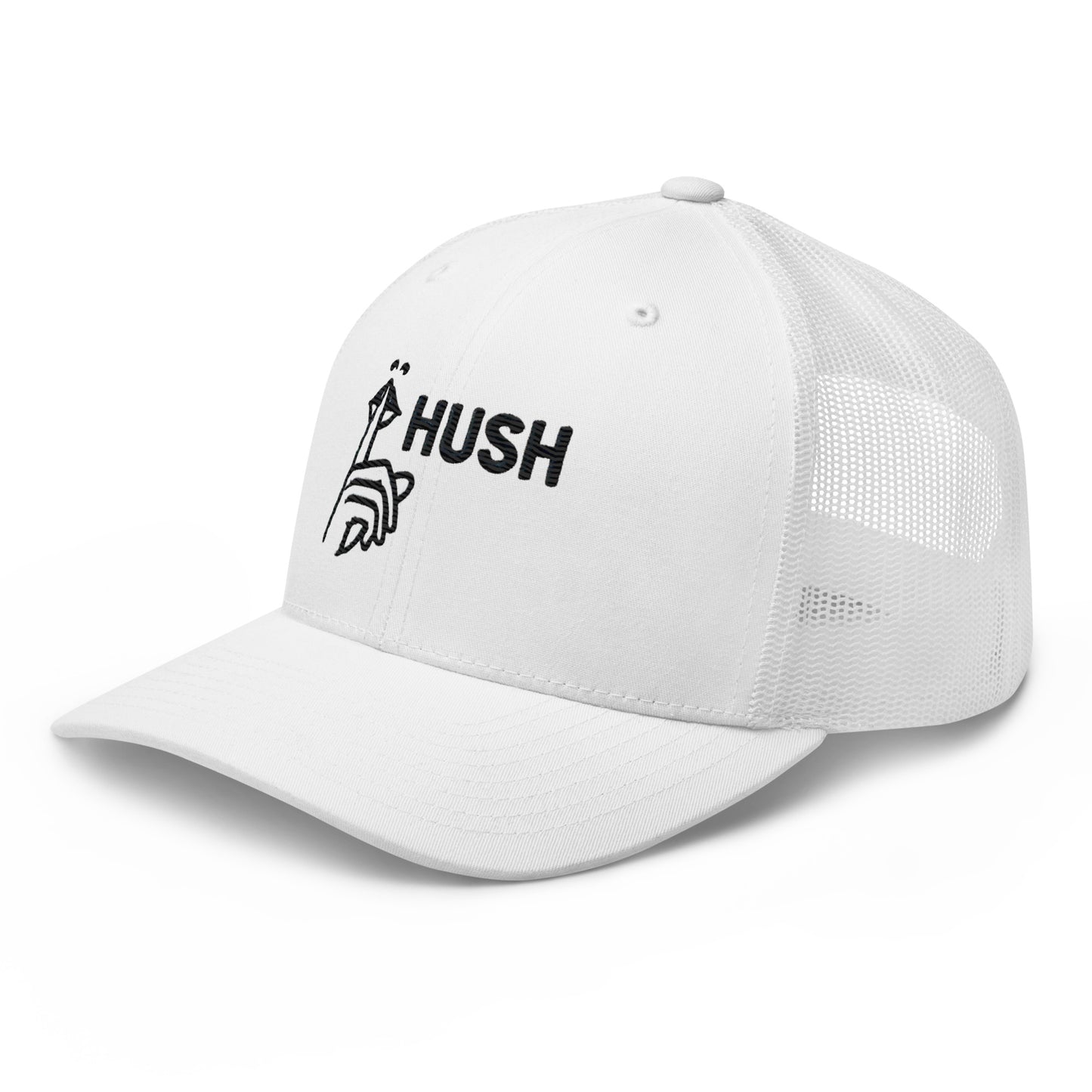 Hush Embroidered Trucker Cap – Comfortable Mesh Back Hat for Every Day Trending Hat