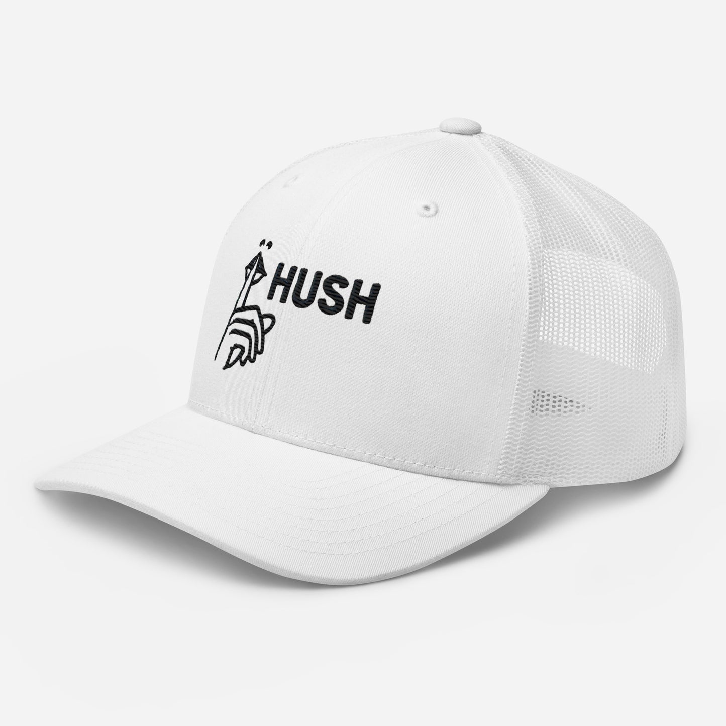 Hush Embroidered Trucker Cap – Comfortable Mesh Back Hat for Every Day Trending Hat