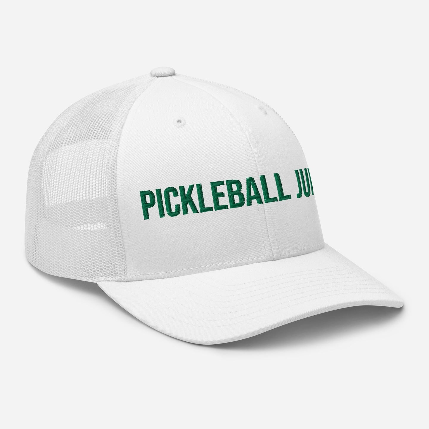 Pickleball Junkie Embroidered Trucker Cap