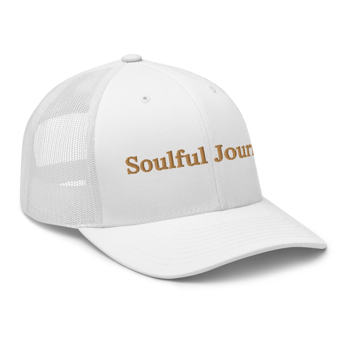 soulful journey embroidered trucker cap