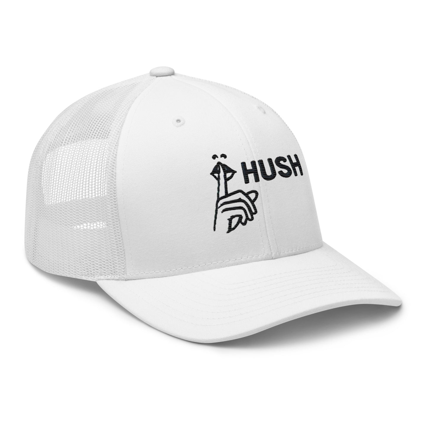 Hush Embroidered Trucker Cap – Comfortable Mesh Back Hat for Every Day Trending Hat