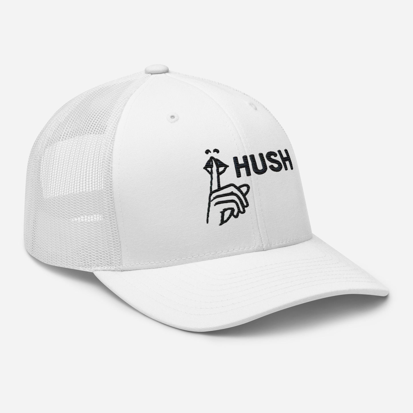 Hush Embroidered Trucker Cap – Comfortable Mesh Back Hat for Every Day Trending Hat