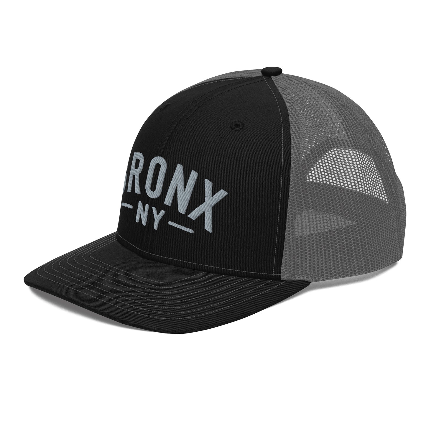 Embroidered 'Bronx NY' Trucker Hat  Adjustable Snapback, Mid-Profile