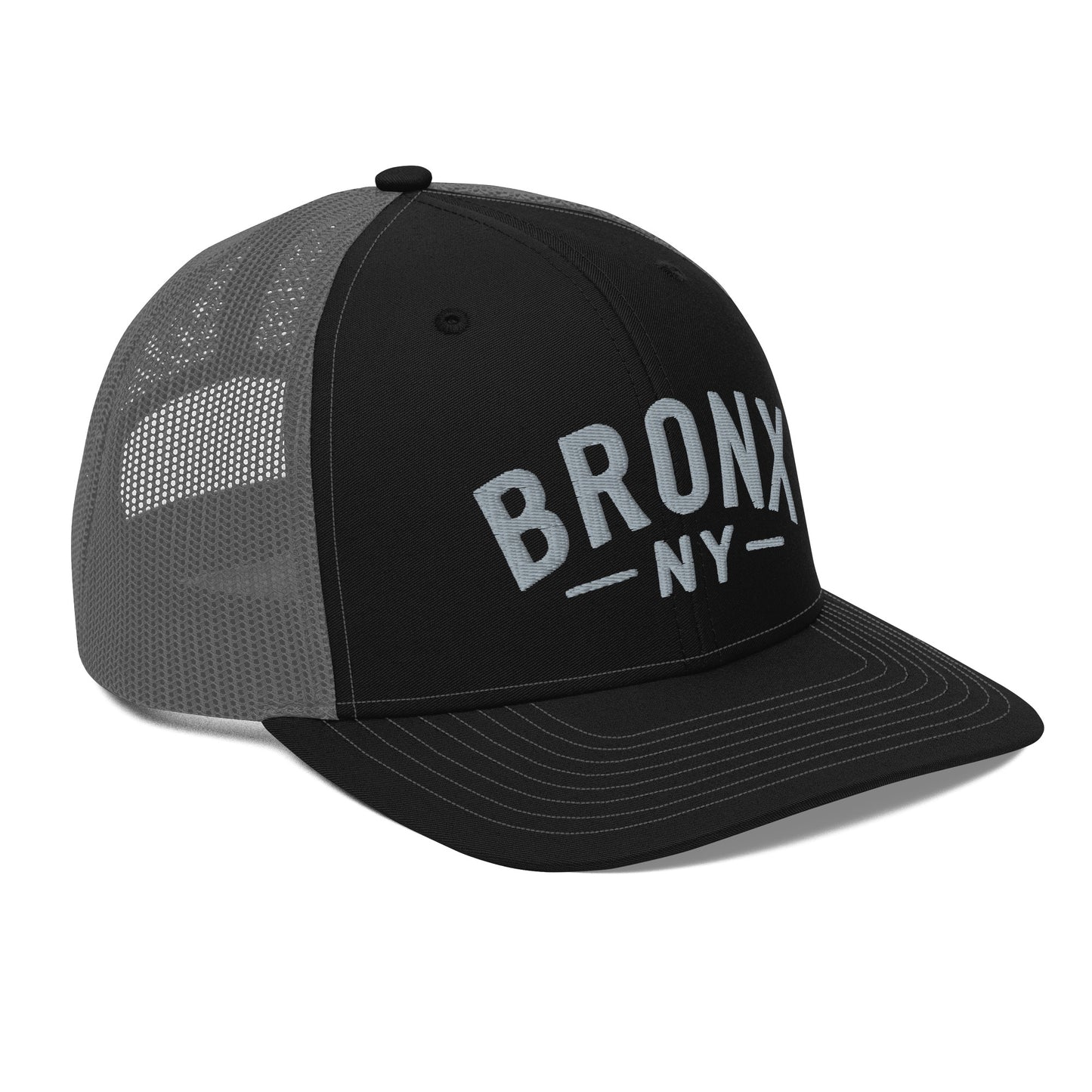 Embroidered 'Bronx NY' Trucker Hat  Adjustable Snapback, Mid-Profile