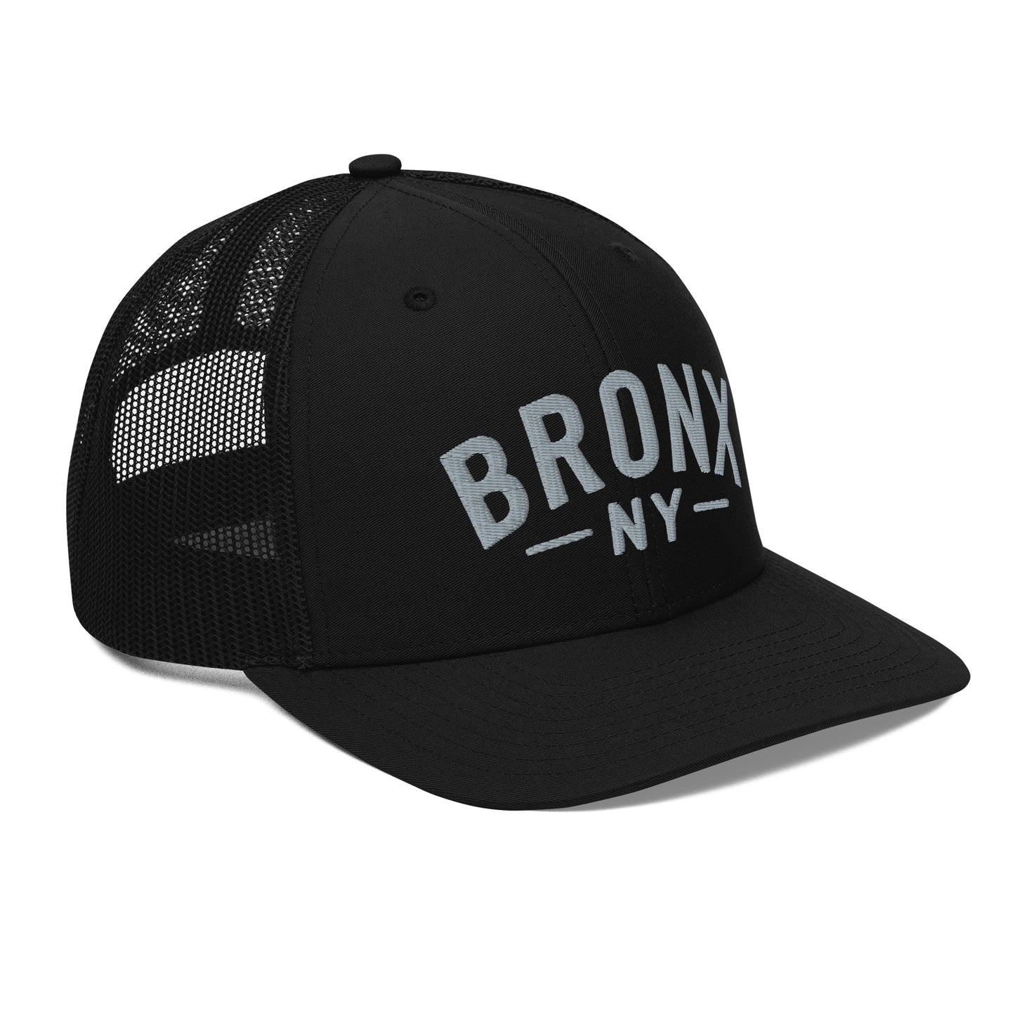 Embroidered 'Bronx NY' Trucker Hat  Adjustable Snapback, Mid-Profile