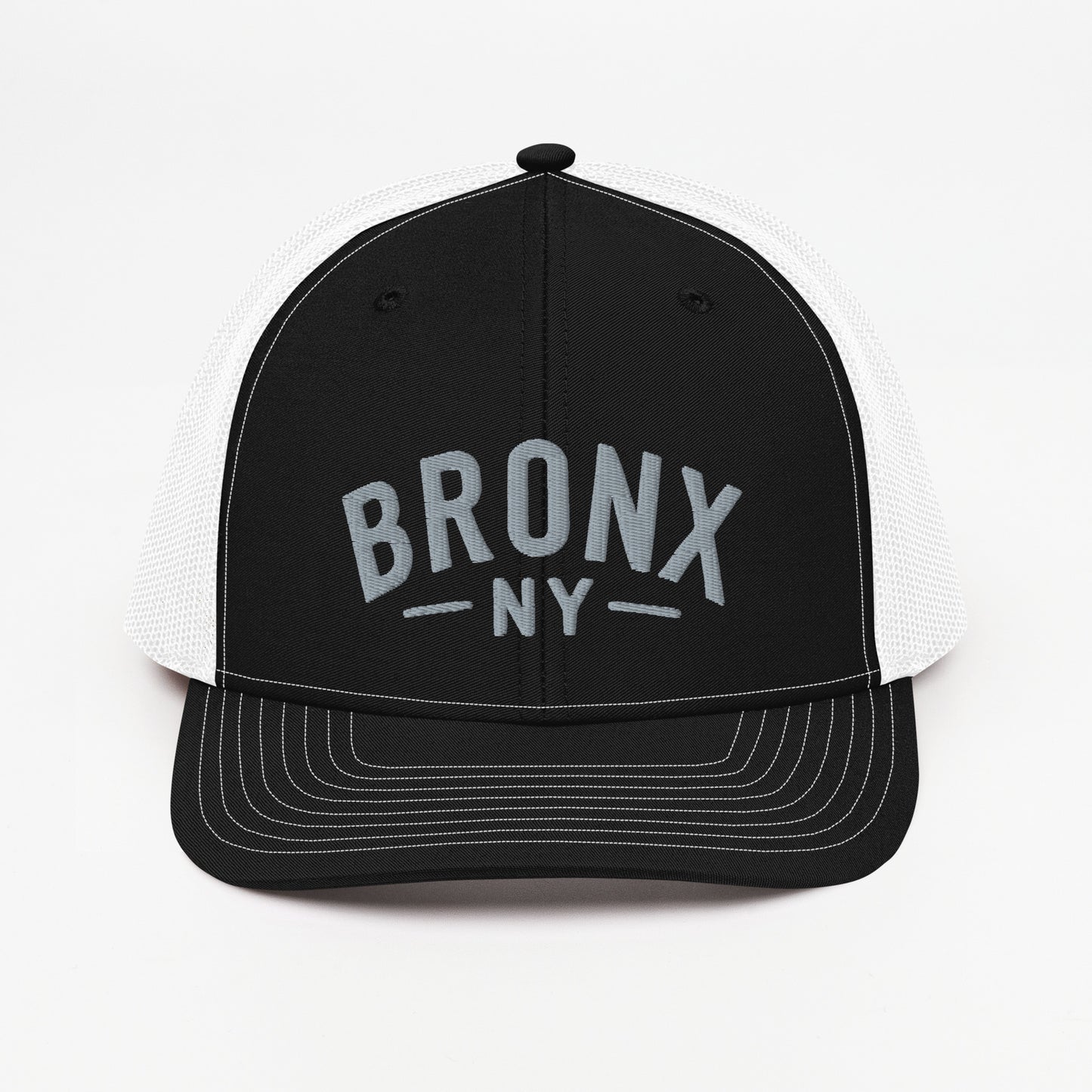 Embroidered 'Bronx NY' Trucker Hat  Adjustable Snapback, Mid-Profile