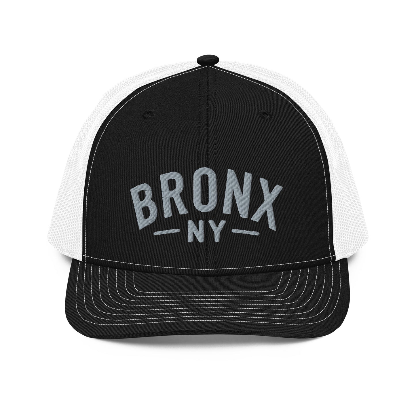 Embroidered 'Bronx NY' Trucker Hat  Adjustable Snapback, Mid-Profile