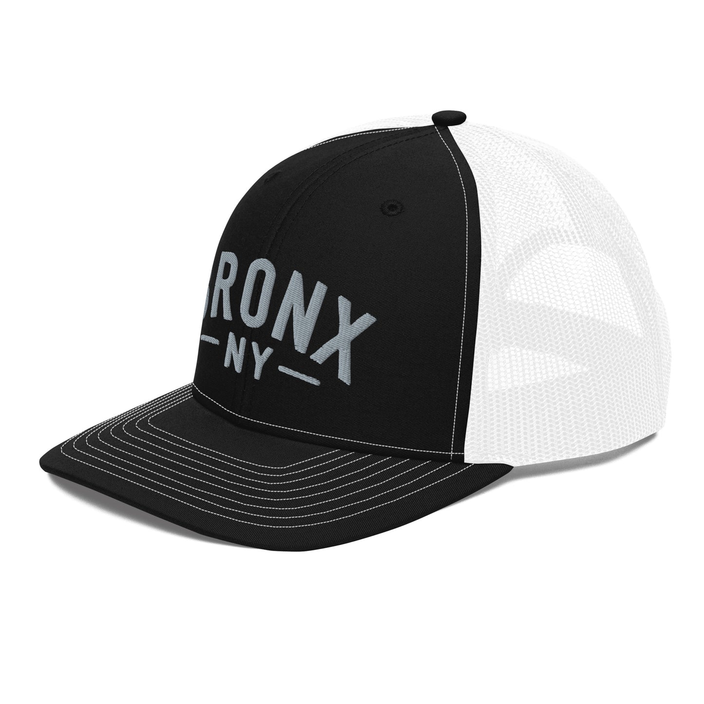 Embroidered 'Bronx NY' Trucker Hat  Adjustable Snapback, Mid-Profile