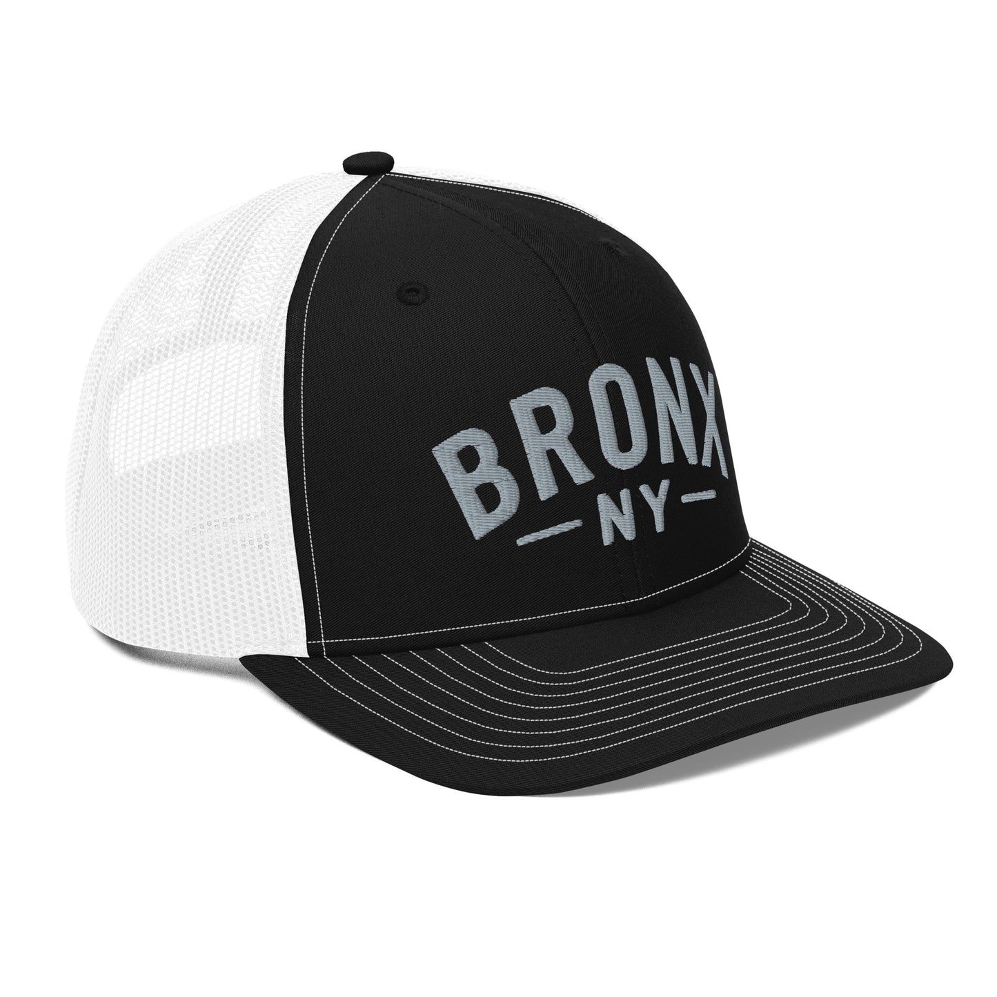 Embroidered 'Bronx NY' Trucker Hat  Adjustable Snapback, Mid-Profile