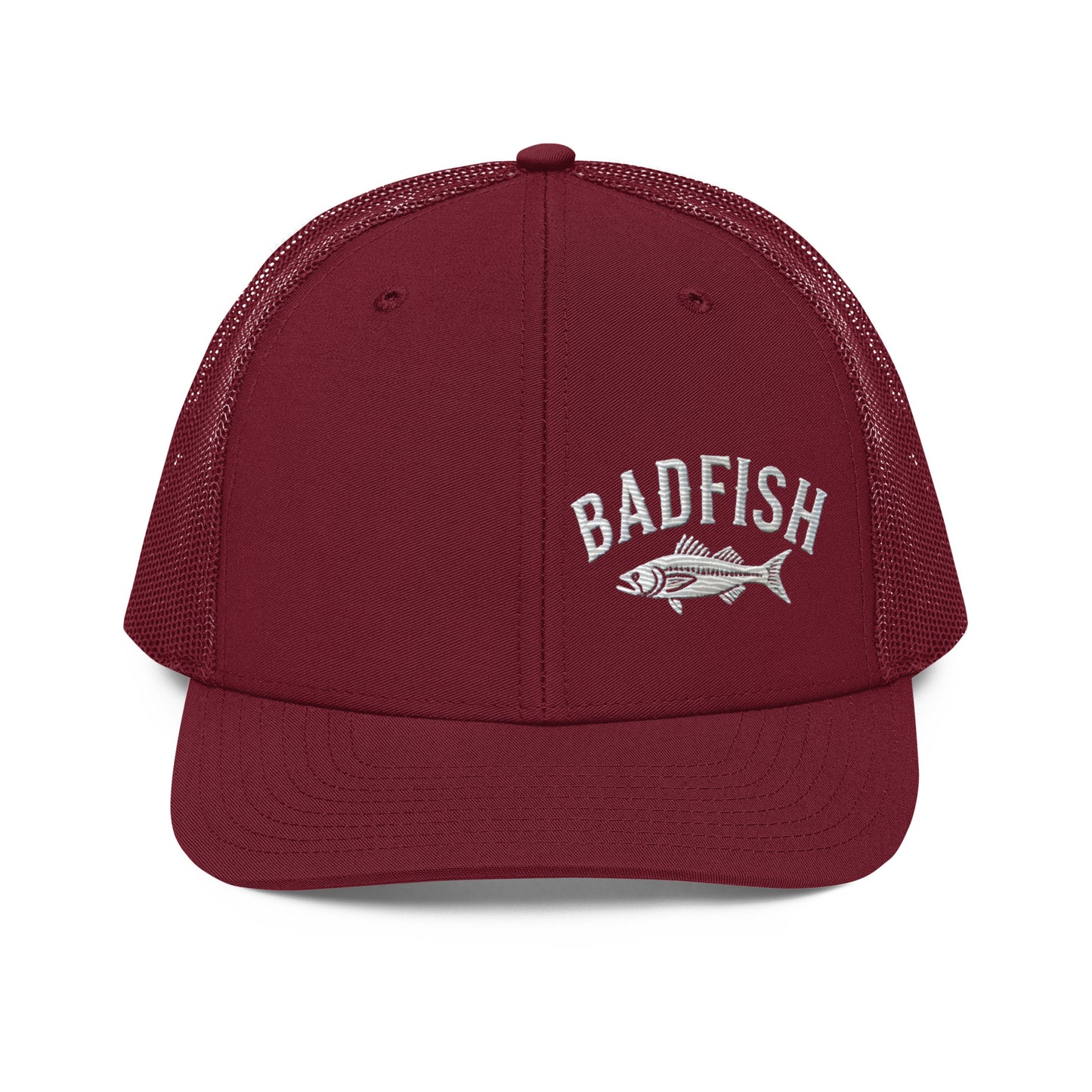 Badfish Embroidered Trucker Cap - Classic Structured Fit, Adjustable Snapback Fishing Hat