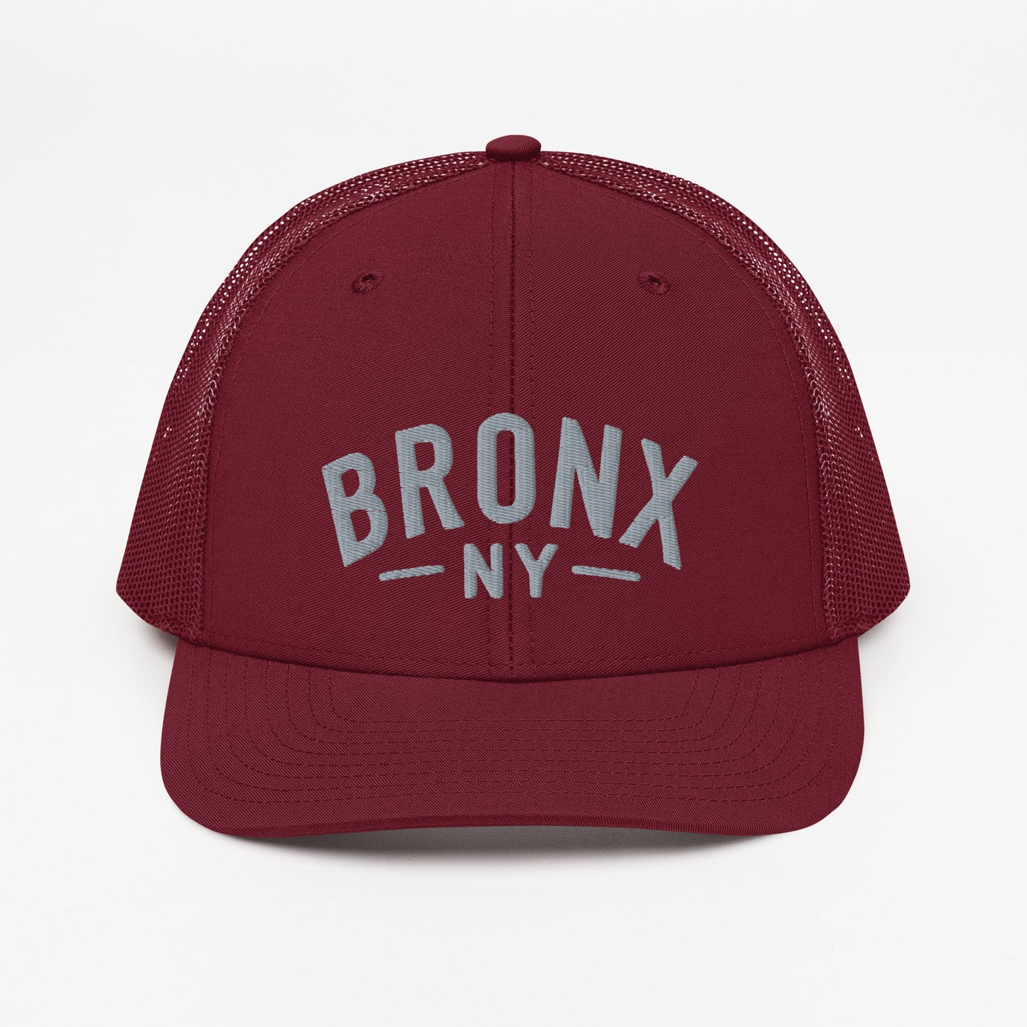 Embroidered 'Bronx NY' Trucker Hat  Adjustable Snapback, Mid-Profile