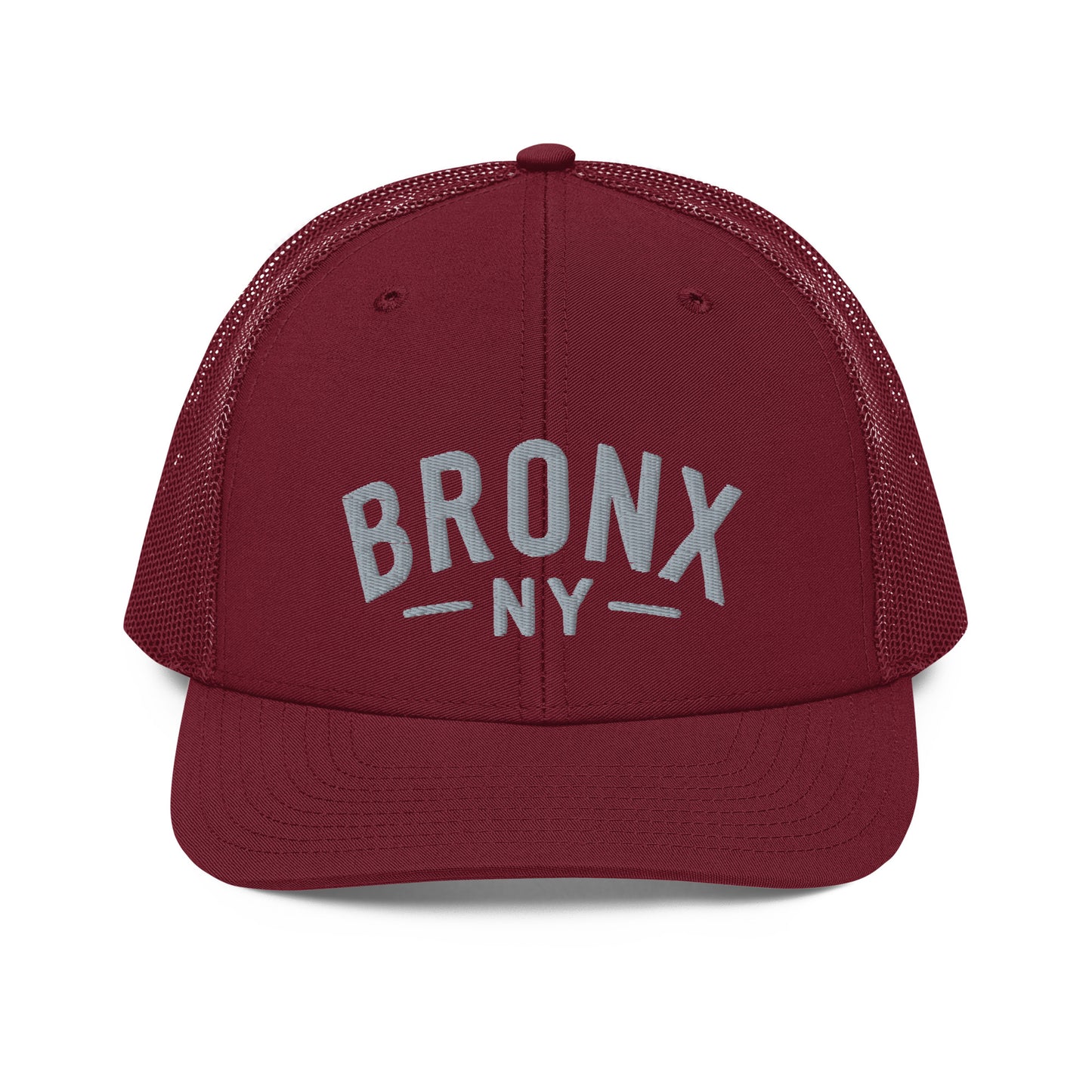 Embroidered 'Bronx NY' Trucker Hat  Adjustable Snapback, Mid-Profile