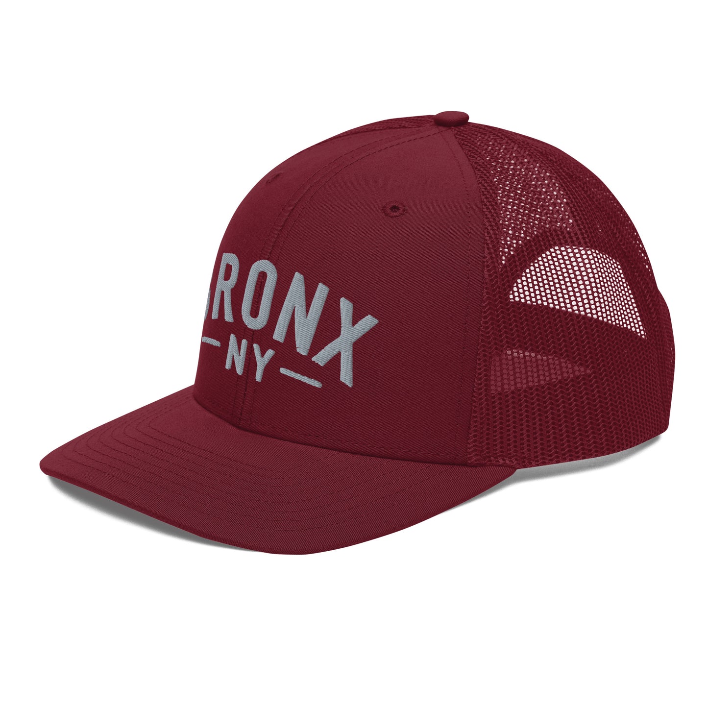 Embroidered 'Bronx NY' Trucker Hat  Adjustable Snapback, Mid-Profile