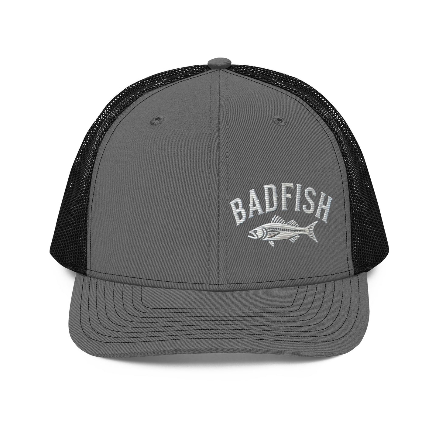 Badfish Embroidered Trucker Cap - Classic Structured Fit, Adjustable Snapback Fishing Hat