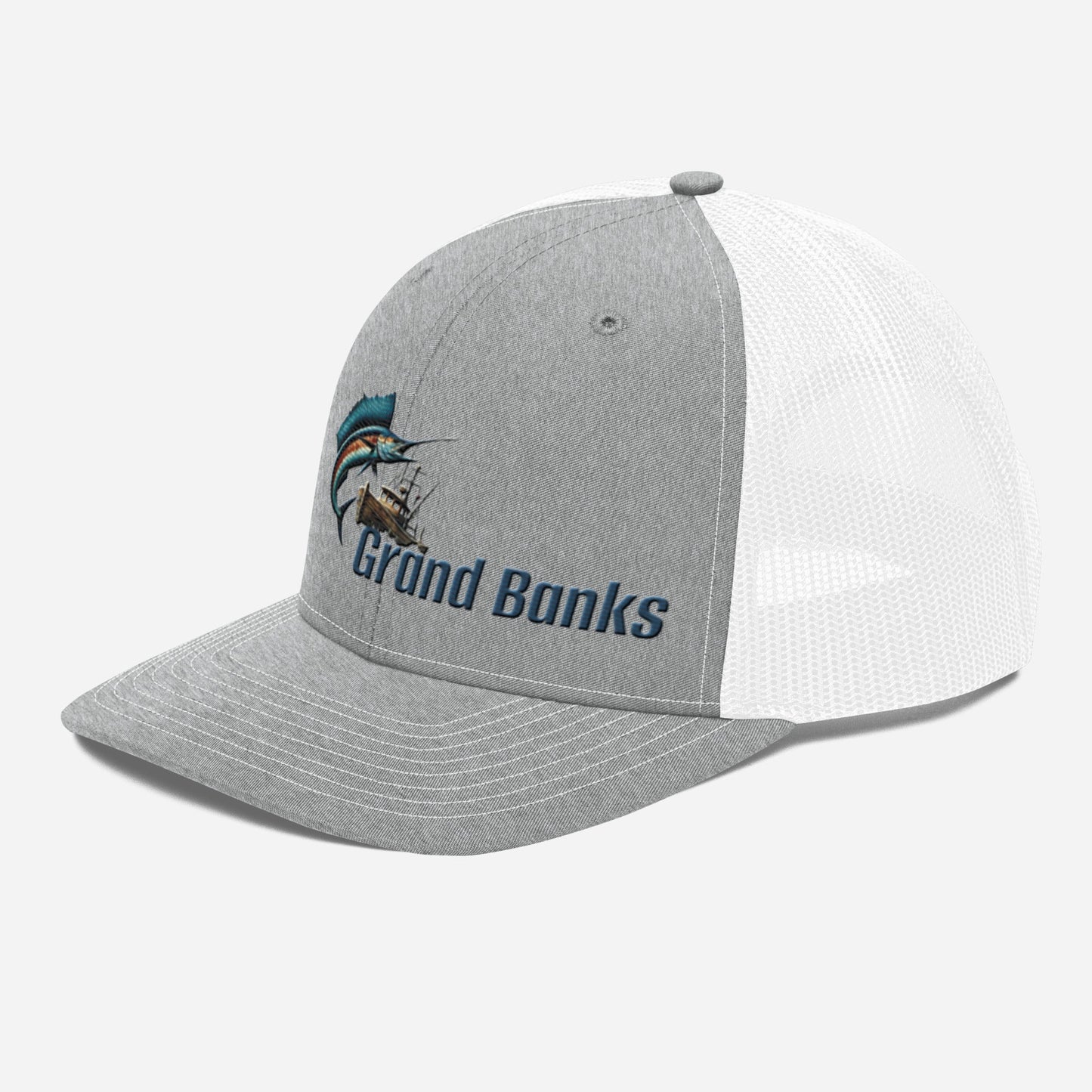 Grand Banks Offshore Embroidered Fishing Hat- Sailfish designed logo