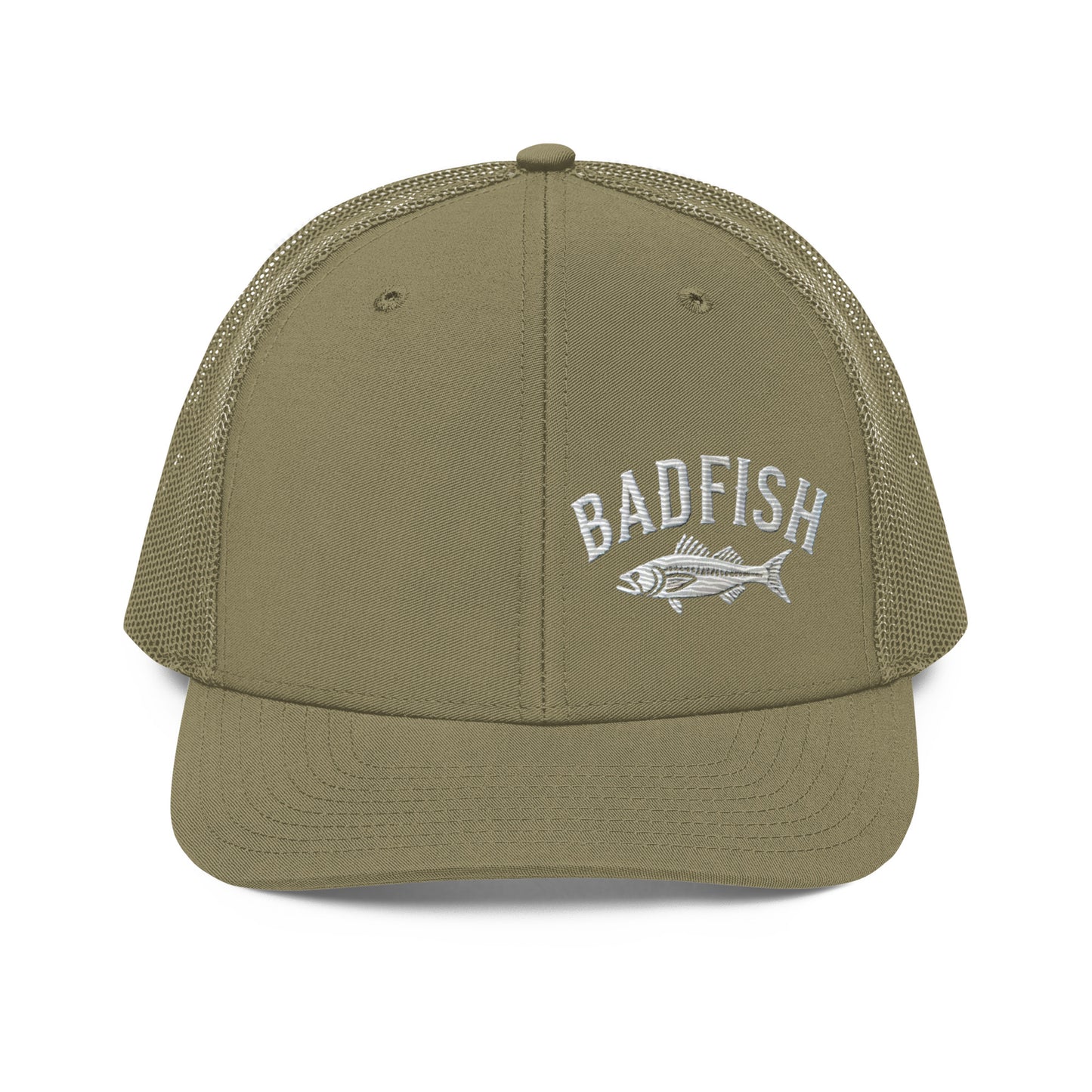 Badfish Embroidered Trucker Cap - Classic Structured Fit, Adjustable Snapback Fishing Hat