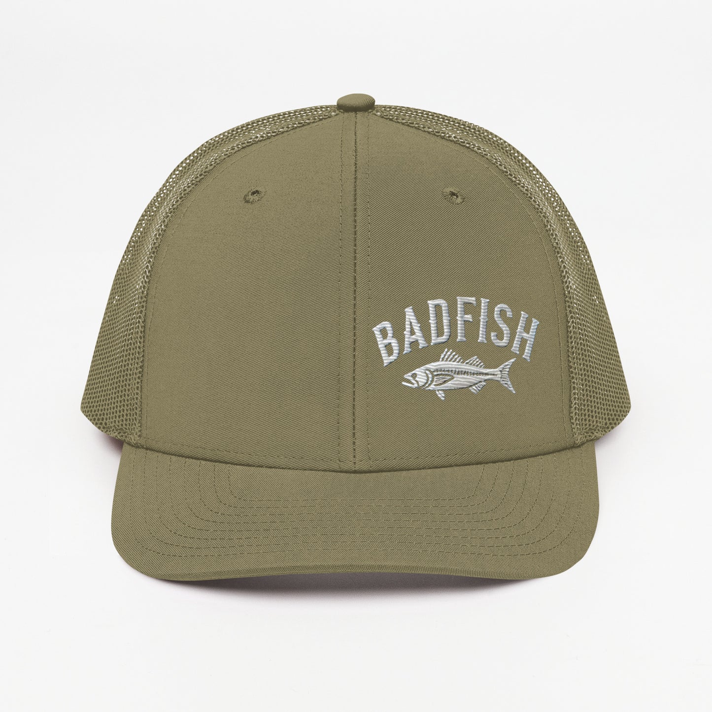 Badfish Embroidered Trucker Cap - Classic Structured Fit, Adjustable Snapback Fishing Hat